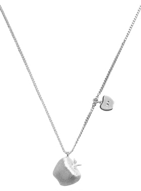 吴昕同款岁岁平安苹果红珐琅项链