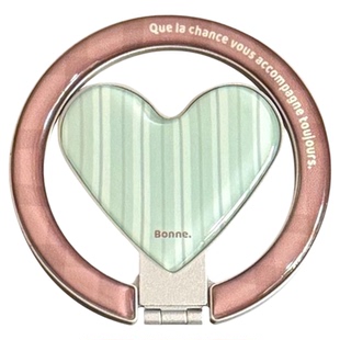 超好看磁吸手机支架小清新格子翻盖爱心金属背贴横竖支撑架ins风新款强力MagSafe引磁片环配件桌面床头底座壳