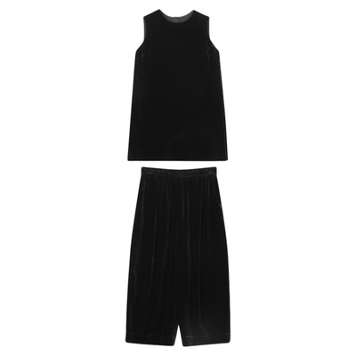 THESOONG极简百搭丝绒套装