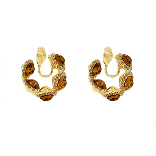 「枫糖酒酿」设计感耳夹无耳洞女轻奢蚊香盘耳夹耳钉复古耳环耳饰