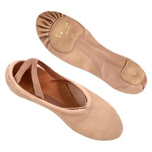 swiga分片支撑显脚背舞蹈鞋儿童女艺考专用成人芭蕾舞练功鞋弹力