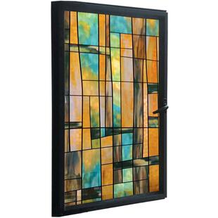 美式玻璃贴纸卫生间窗纸玻璃贴膜浴室磨砂纸静电窗户贴纸遮光防透