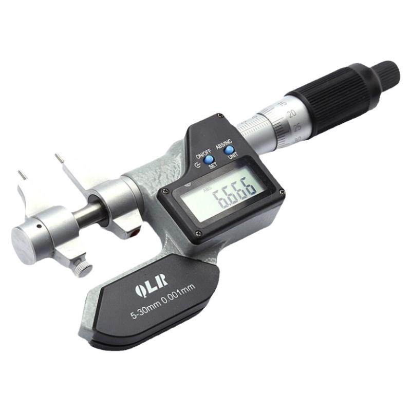 青海量具数显内测千分尺高精度0.001固定座配件测厚仪电池内径孔