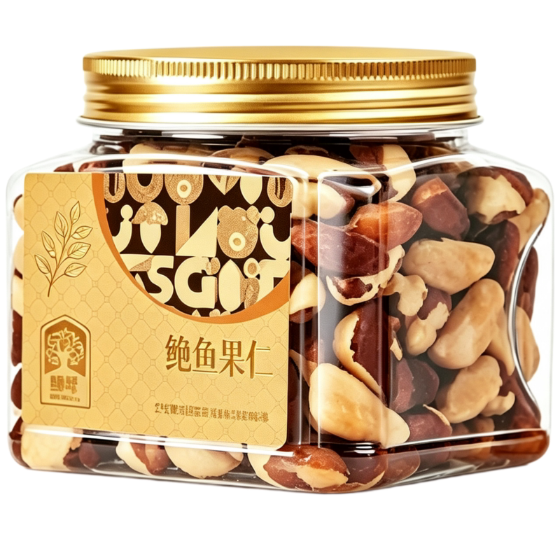 巴西坚果补硒原味进口鲍鱼果仁富硒罐装无添加休闲官方零食旗舰店