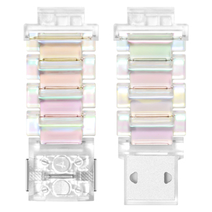 通用儿童电话手表表带15mm/16mm/17mm/20mm冰晶磁吸闪扣七彩腕带红米360咪咪兔小寻读书郎小霸王荣耀男女配件