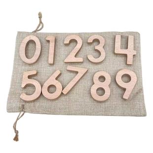 榉木二十格阵数名数字数量对应配对20内加减运算蒙氏数学早教教具