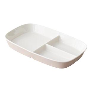 曼叙分餐盘高级感家用简约陶瓷分格盘早餐水果211减脂餐盘一人食