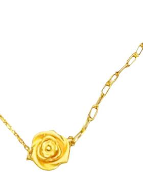 镀黄金色时尚手镯纯银浪漫复古