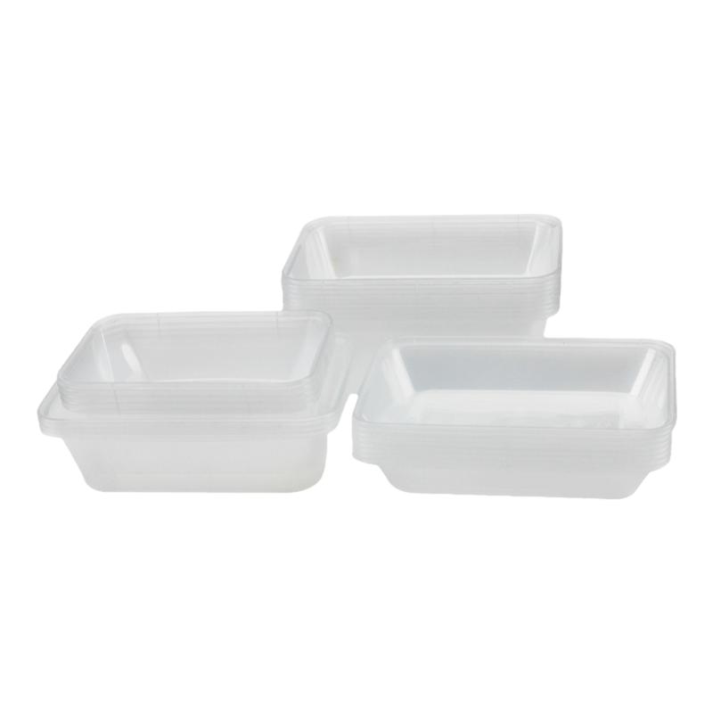 长方形1000ML一次性餐盒外卖打包饭盒食品级塑料透明加厚带盖餐具
