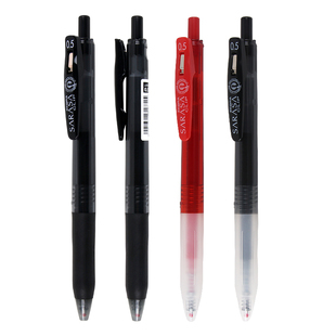 日本ZEBRA斑马JJ15中性笔黑武士迷雾笔红羽毛樱花sarasa大容量考试刷题笔不晕染联名学生0.5日系ins稀有限定