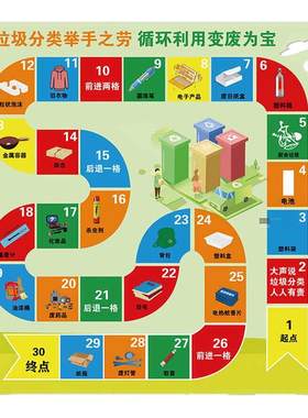 飞行棋垃圾分类禁毒游戏
