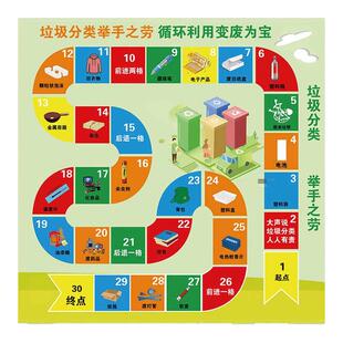 飞行棋垃圾分类禁毒游戏交通安全生产反诈溺水消防儿童益智大富翁