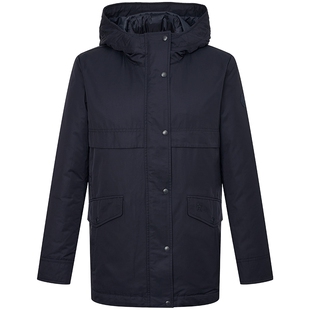 Hazzys哈吉斯纯色羽绒服女秋冬休闲通勤时尚两件套鸭绒保暖外套潮