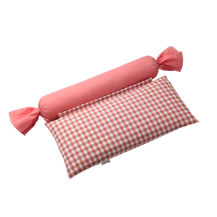 荞麦颈椎枕头睡觉专用圆柱型糖果舒适圆形决明子硬感可调节单人