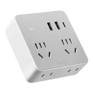 公牛86型扩展插座分控开关面板一转四多功能电源多孔位插头转换器