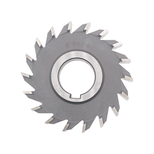 哈一工高速钢直齿三面刃铣刀圆盘铣刀63 80 100*5 8 10 12 14 16