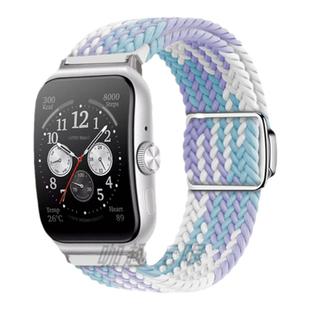 适用oppo Watch4pro手表46mm表带oppowatch2新款42尼龙编织磁吸折叠46智能oppo watchse男运动3/3pro夏天防汗