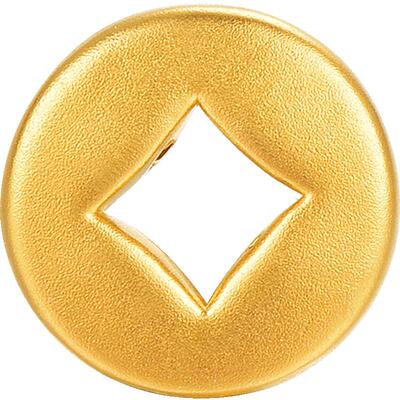 明牌珠宝5D硬金钱币手串