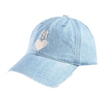 MLB鸭舌帽大帽檐防晒爱心棒球帽