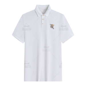 霞湖世家polo衫男夏季5A抑菌舒适时尚精美刺绣翻领短袖DF085