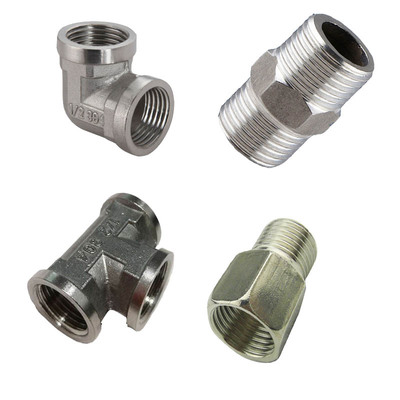 不锈钢对丝弯头内丝三通补芯接头