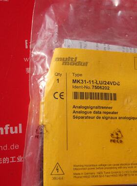 议价Turck 7506202 图尔克全新模块 MK31-11-LU/24VDC Multi Modu