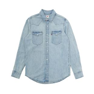 【自营】Levi’s/李维斯美式复古休闲长袖牛仔衬衫男女宽松外穿潮