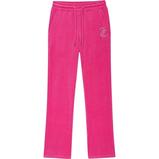 Juicy Couture橘滋【云棉天鹅绒】休闲裤女丝绒长裤子