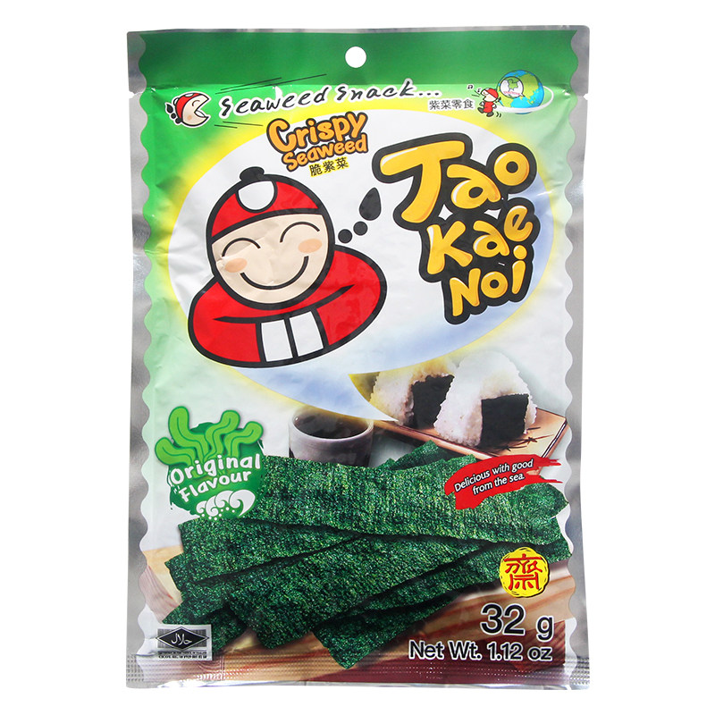 泰国原装进口老板仔原味海苔片袋