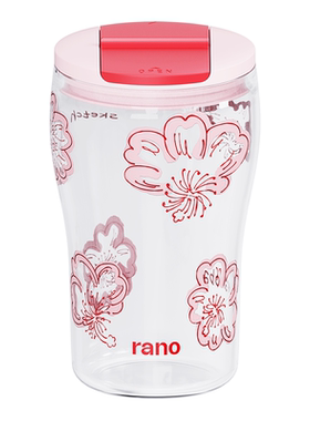 rano乐序高硼硅防摔吸管玻璃杯