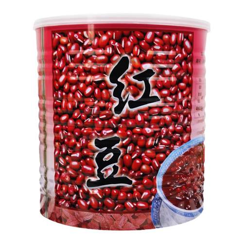 名忠红豆罐头 糖水熟红豆即食免煮蜜豆大罐3.2kg 奶茶店专用整箱