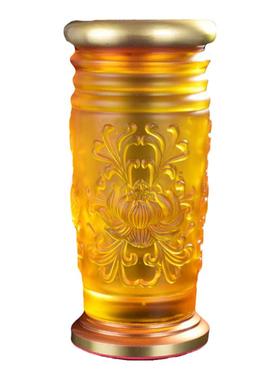 有源合金/琉璃佛堂用品莲花香筒
