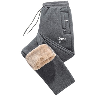 吉普羊羔绒运动裤男士休闲长裤
