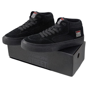VISION官方 CONCAVE黑武士经典街头中帮复古翻毛皮滑板鞋男女