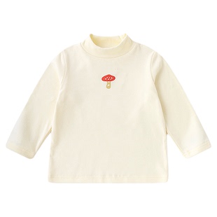 宝宝T恤春季半高领打底衫嘟嘟家儿童衣服男童上衣女童婴儿童装潮