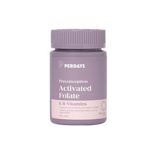 【自营】perdays备孕活性叶酸澳洲进口60片孕妇孕前孕早期营养