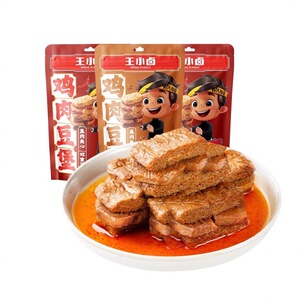 王小卤鸡肉豆堡卤香香辣120g