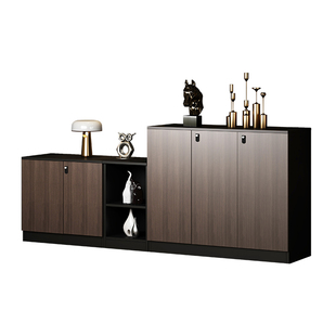 文件柜矮柜地柜储物柜木质办公室隔断柜资料柜档案柜带锁办公柜子