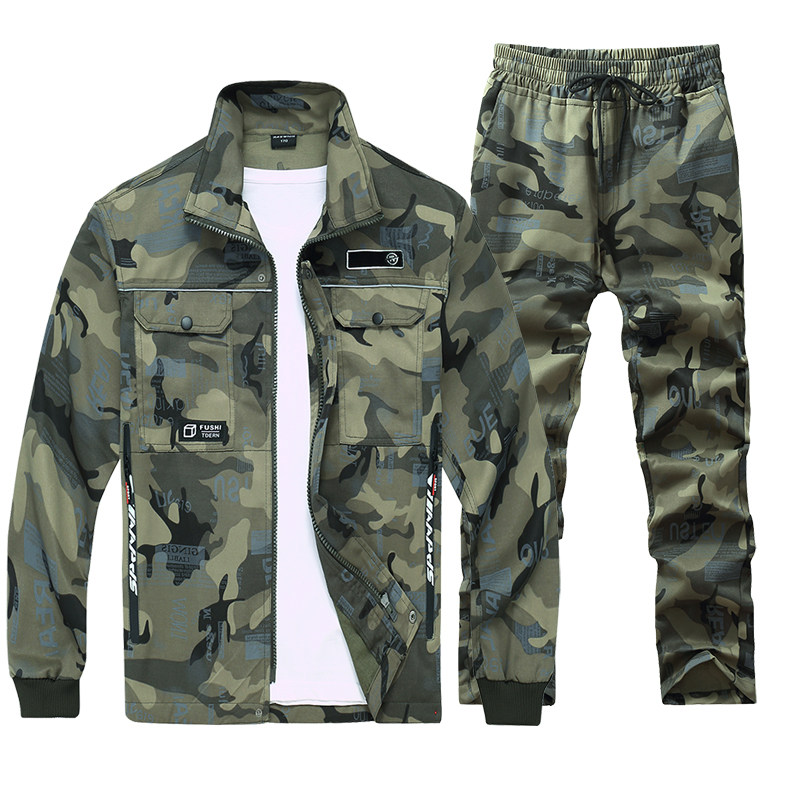 棉涤防烫工作服劳保服套装四季