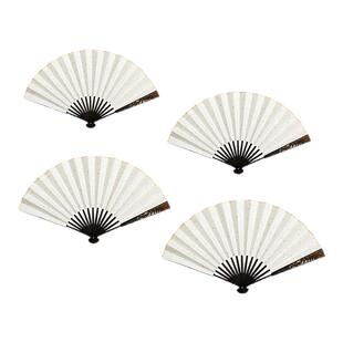 宣纸折扇空白扇子题字书法纸扇古风折叠扇绘画扇面白竹扇漆扇定制