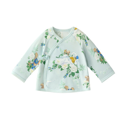 babycare宝宝小柔风半背衣新生儿长袖上衣婴幼儿爬服衣服春季新款