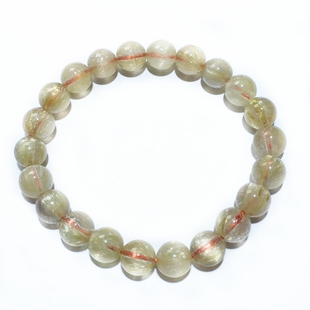 正品钛晶手链 金发晶手串 (Quartz Rutilated)  金红石 天然水晶