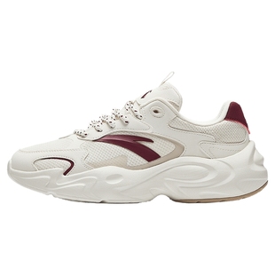 安踏行风休闲鞋女撞色复古2026秋冬新款百搭潮流老爹鞋厚底运动鞋