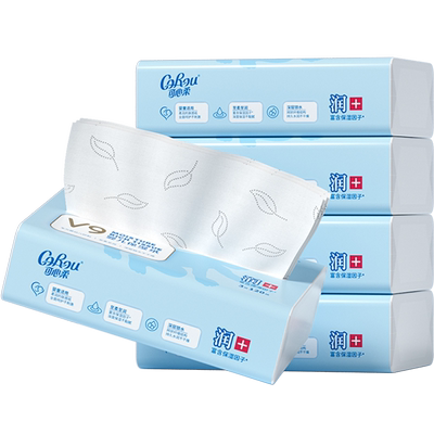 原木5包抽纸可心柔整箱装婴儿纸