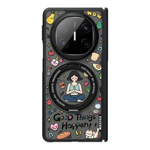 MASFEIL × 自律健康生活适用于华为matex6手机壳折叠屏新款matex7典藏版保护套x3带磁吸支架X5女可爱超薄mt