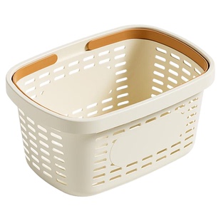 手提洗澡篮子塑料卫生间浴室洗漱用品沥水收纳筐镂空大敞口置物篮