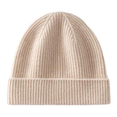 秋冬儿童纯山羊绒护耳毛线帽男女