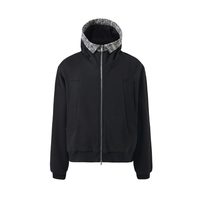 Pointless高领衬衫领水洗做旧