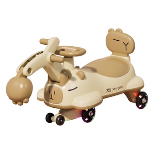 儿童扭扭车溜溜车2025新款男女宝宝1岁防侧翻挖掘机玩具周岁礼物