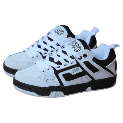 DVS滑板鞋系带男女运动低熊猫白